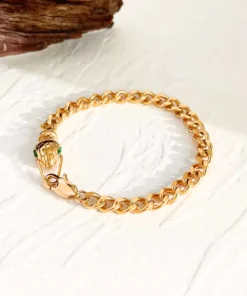 Pulsera serpiente dorada Lucie