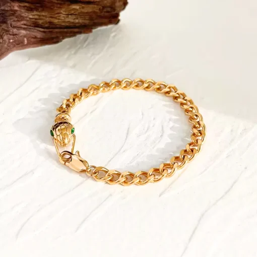 Pulsera serpiente dorada Lucie