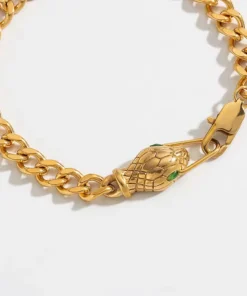 Pulsera serpiente dorada Lucie