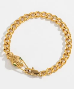 Pulsera serpiente dorada Lucie