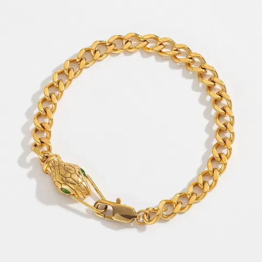 Pulsera serpiente dorada Lucie