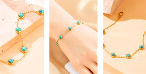 Pulsera turquesa para mujer