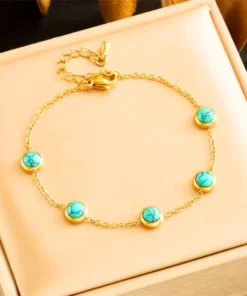 Pulsera turquesa para mujer
