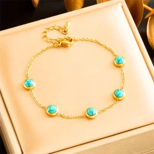 Pulsera turquesa para mujer