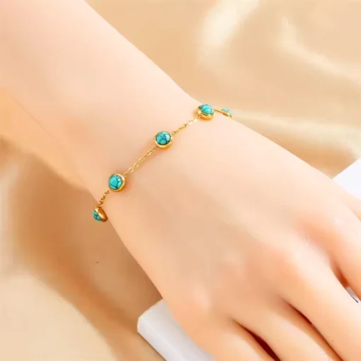 Pulsera turquesa para mujer